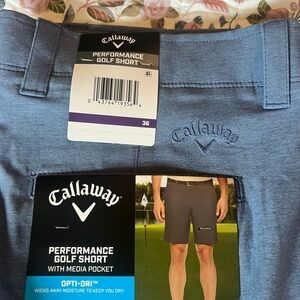 Callaway Blue Performance Golf Shorts